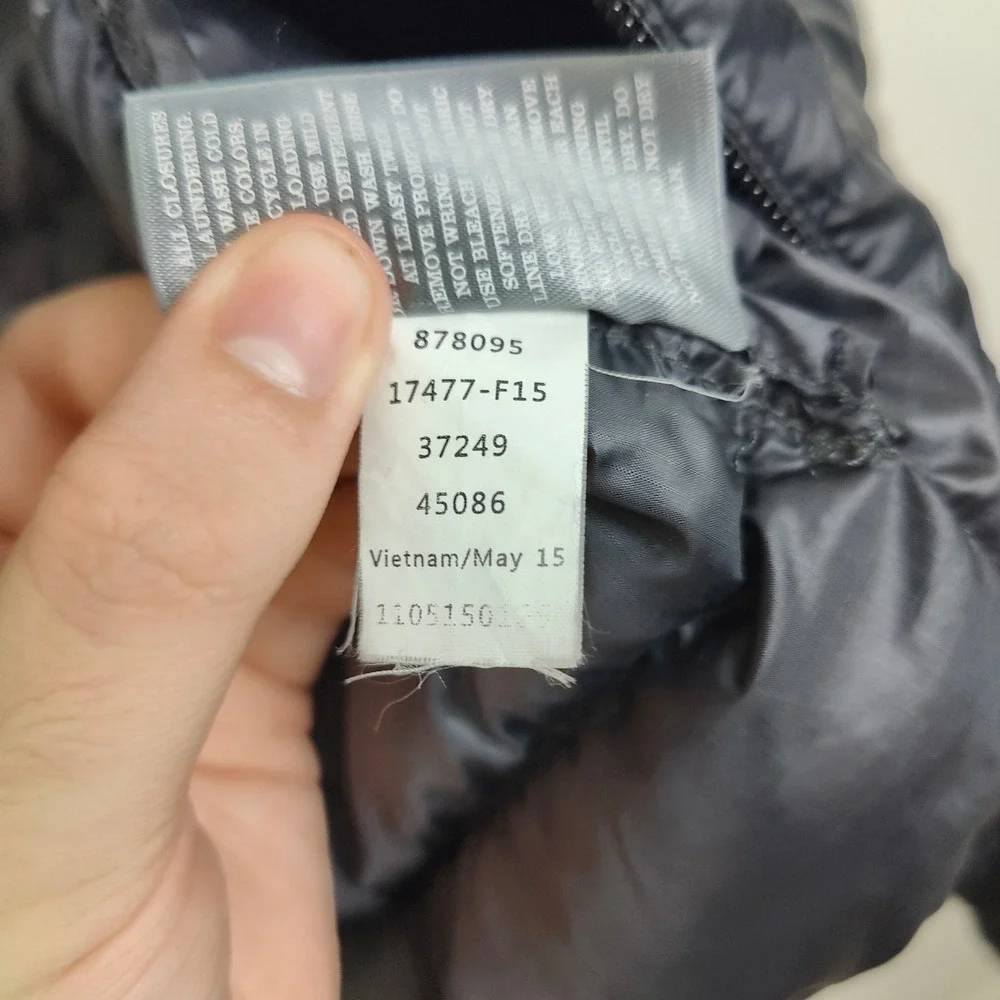 REI Co-op Mens Vest Small Black Puffer Down Insulated Quilted Hiking Outdoor